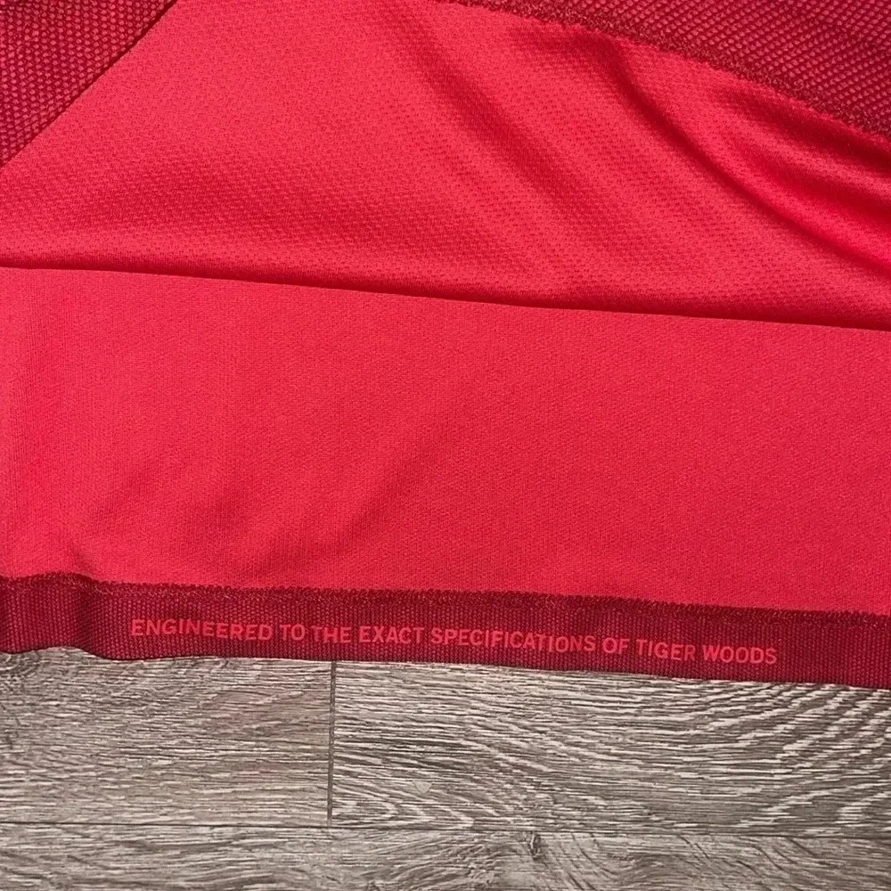 Nike Tiger Woods Design Golf Polo Shirt Red XL El Cardinal